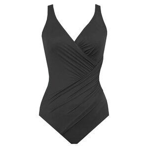 MIRACLESUIT Oceanus Slimming One Piece Swimsuit Size 22W NWT Black Classic